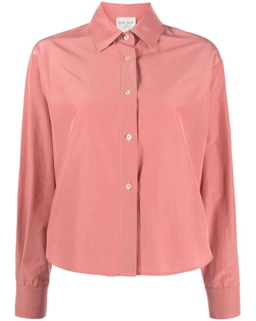 Forte-Forte cropped long-sleeve shirt