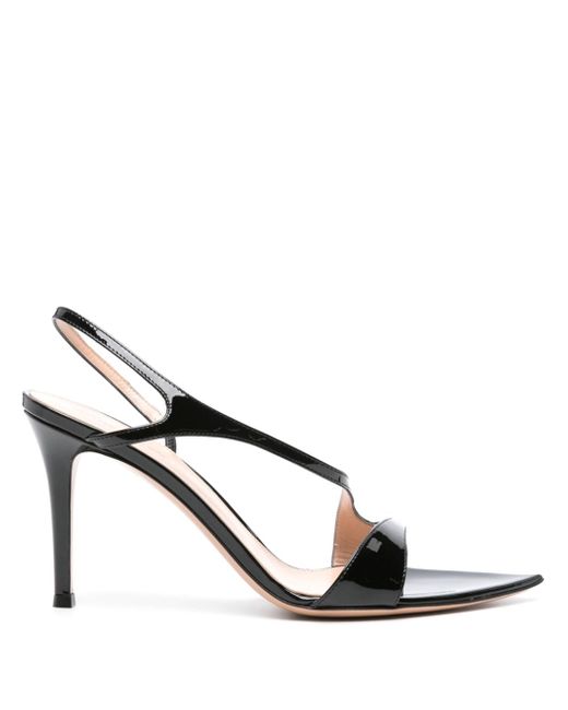 Gianvito Rossi 100mm patent-leather slingback sandals