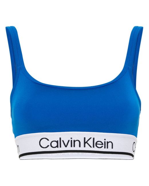 Calvin Klein logo-underband sports bra