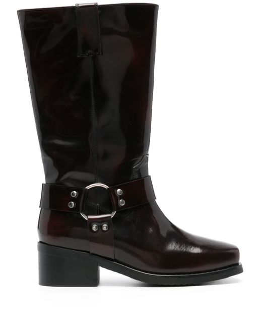 Munthe buckle-detail leather boots