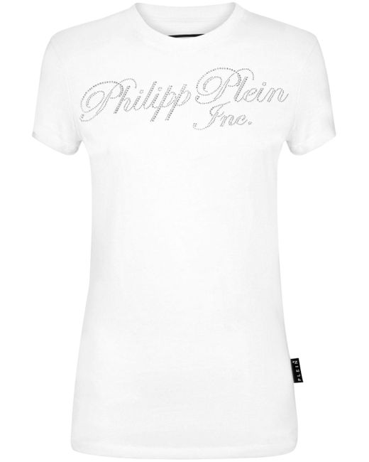 Philipp Plein crystal-embellished logo-print T-shirt