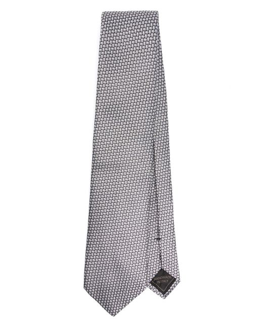 Brioni patterned-jacquard silk tie