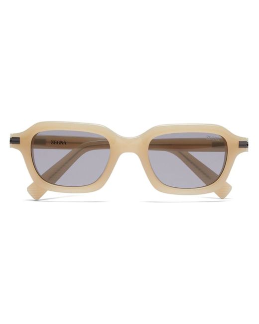 Z Zegna rectangular-frame tinted sunglasses