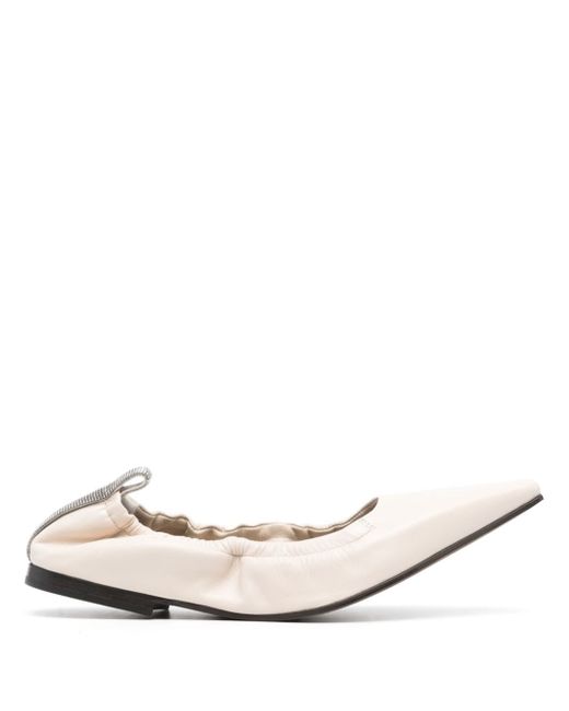 Brunello Cucinelli pointed-toe ballerina shoes