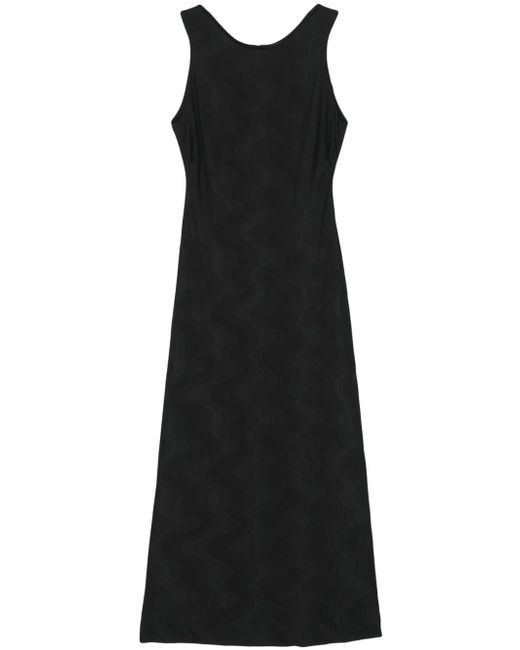 Giorgio Armani patterned-jacquard jersey midi dress