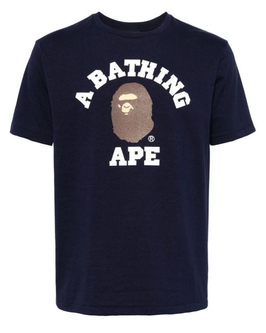 A Bathing Ape College logo-print T-shirt