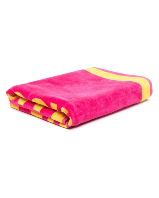 Moschino logo-jacquard beach towel