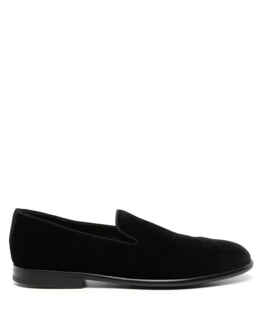 Dolce & Gabbana leather-sole velvet loafers