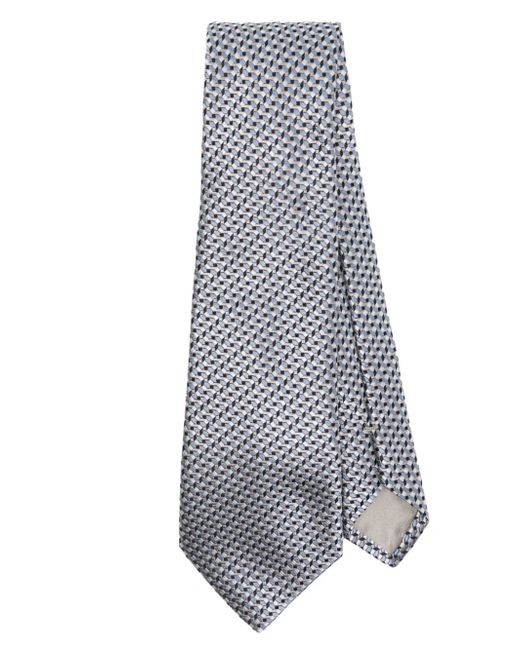 Giorgio Armani geometric-pattern tie