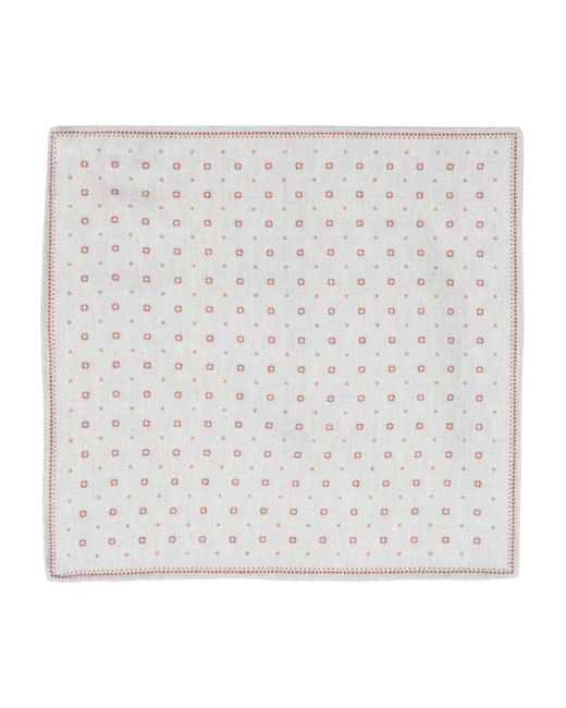 Eleventy floral-print cotton-wool scarf