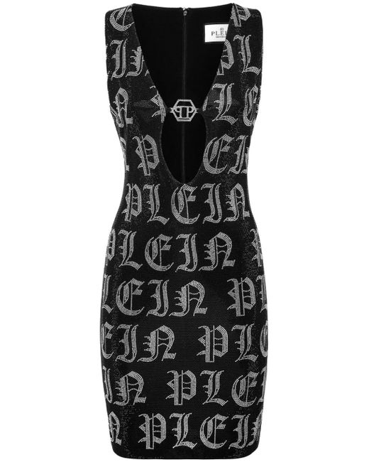 Philipp Plein Gothic Plein rhinestone-embellished minidress