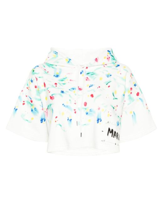 Marni floral-print hoodie