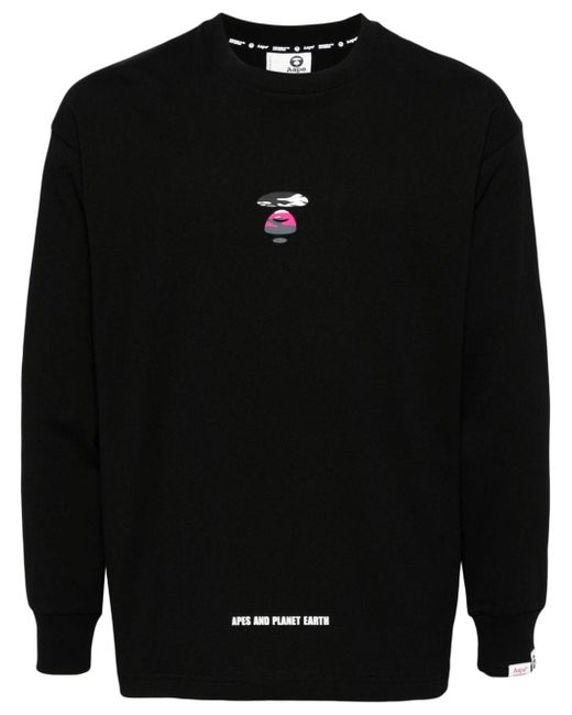 Aape By *A Bathing Ape® logo-print sweatshirt
