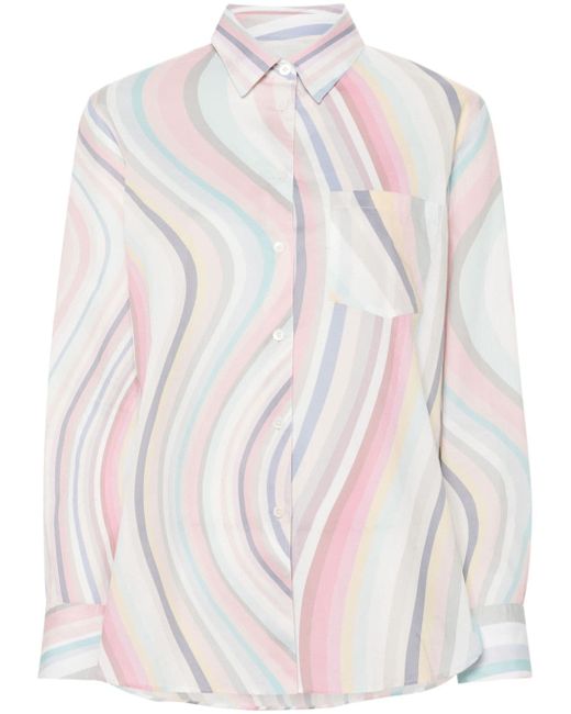 PS Paul Smith swirl-print poplin shirt