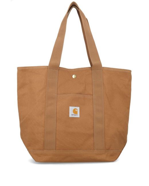 Carhartt Wip logo-patch canvas tote bag