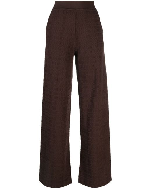 Missoni patterned-jacquard flared trousers
