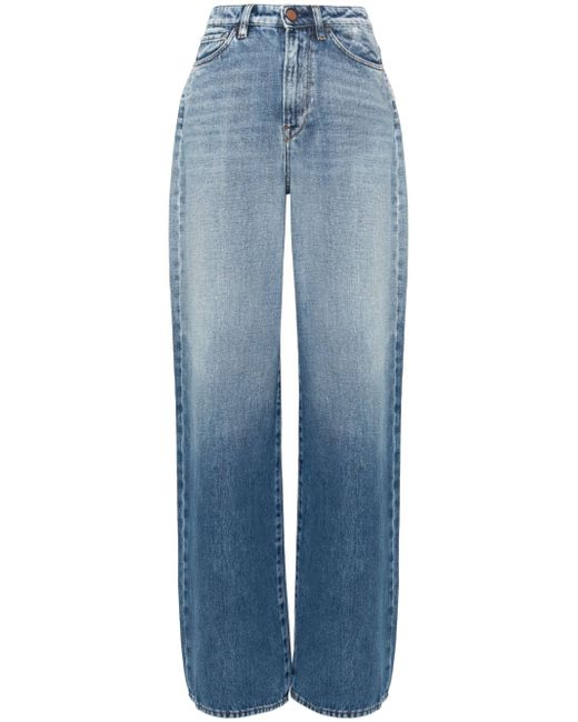 3X1 mid-rise wide-leg jeans