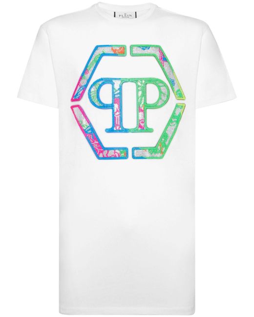 Philipp Plein logo-embellished T-shirt dress