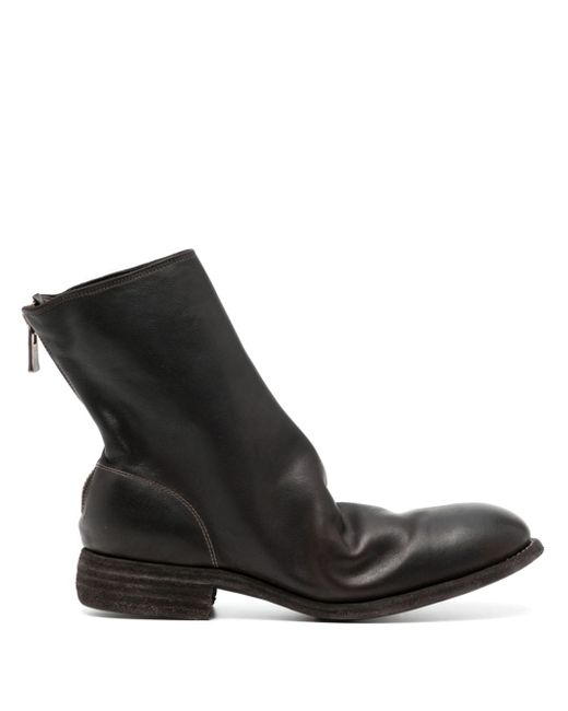 Guidi zip-fastened leather boots