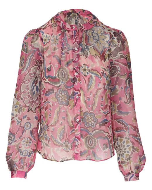 Veronica Beard Ashlynn floral blouse