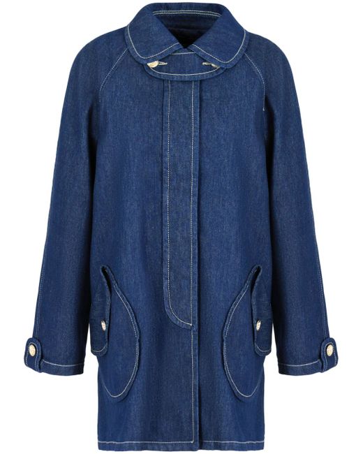 Emporio Armani contrast-stitching denim jacket