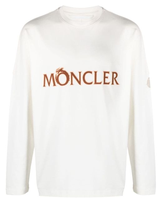Moncler logo-print long-sleeve T-shirt