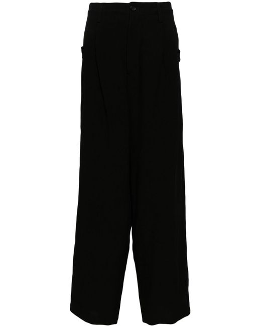 Yohji Yamamoto mid-rise loose-fit trousers