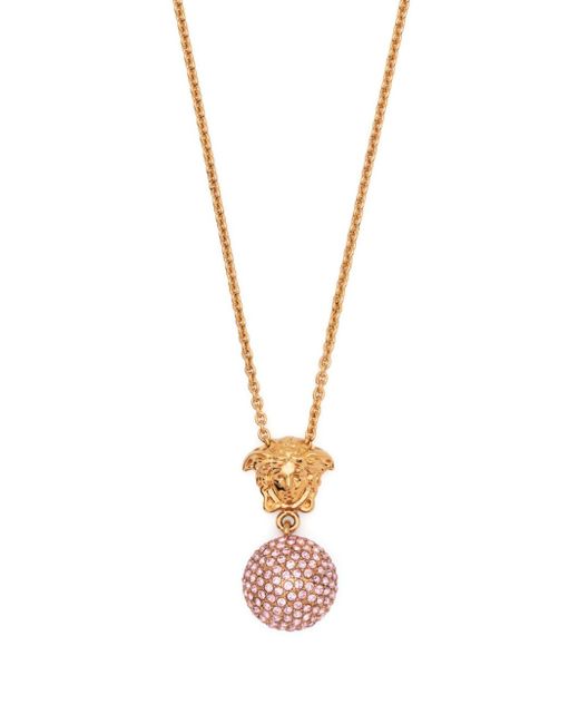 Versace Medusa-motif crystal-embellished necklace