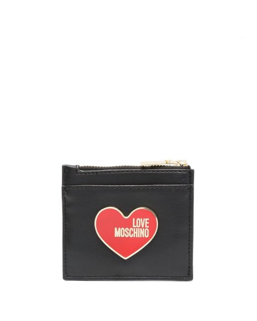Love Moschino logo-plaque faux-leather wallet