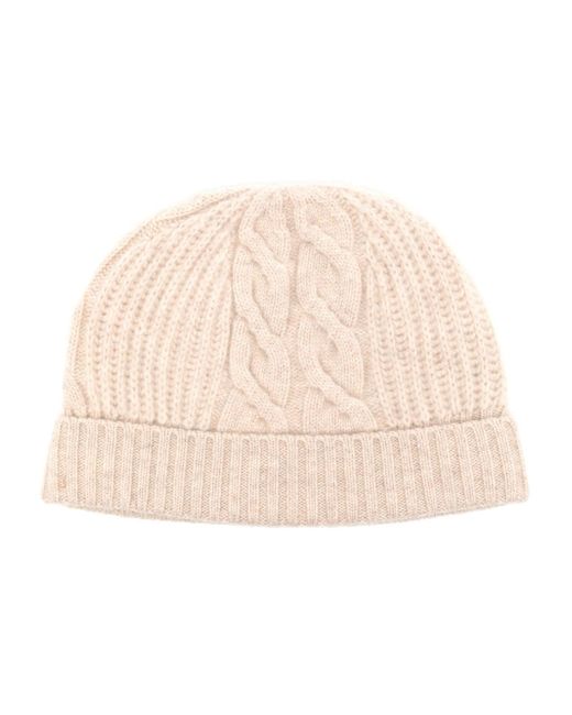N.Peal cable-knit cashmere beanie