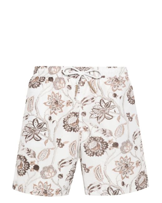 Eleventy floral-print swim shorts