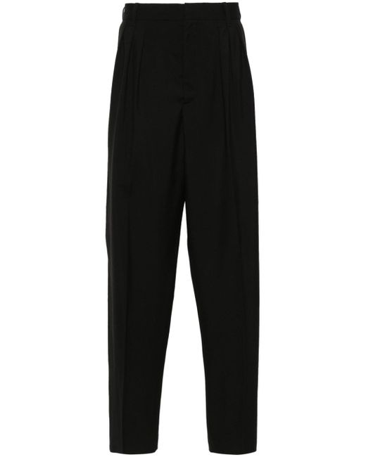 Kenzo wool pleated tailored trousers