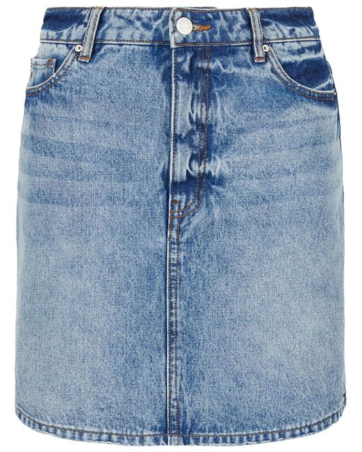 Armani Exchange high-waisted denim skirt