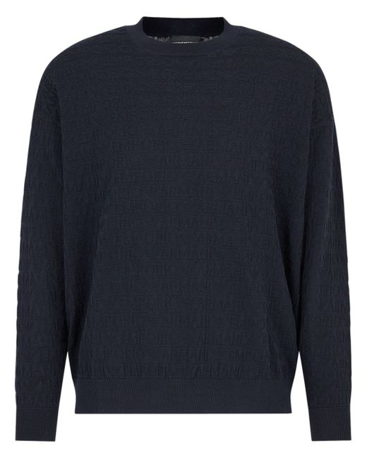 Emporio Armani logo-jacquard sweatshirt