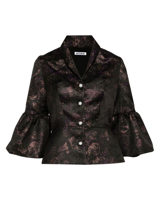 Batsheva Jerri lurex-embellished jacket