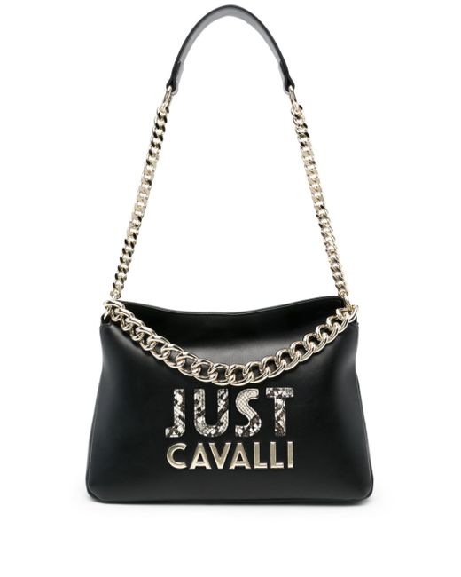 Just Cavalli logo-lettering tote bag