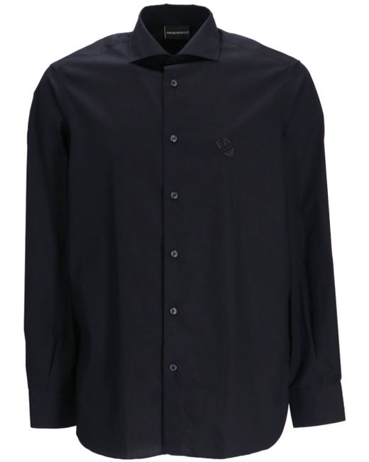 Emporio Armani cutaway-collar button-up shirt