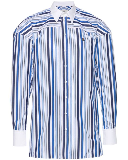 Vivienne Westwood Football striped cotton shirt
