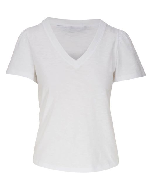 Veronica Beard V-neck cotton T-shirt