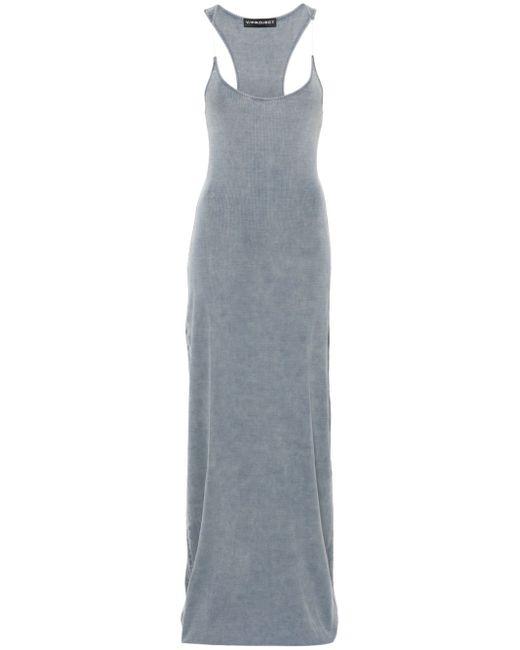 Y / Project Invisible Strap ribbed maxi dress
