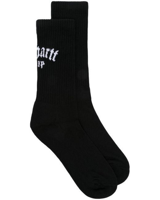 Carhartt Wip logo intarsia-knit cotton-blend socks