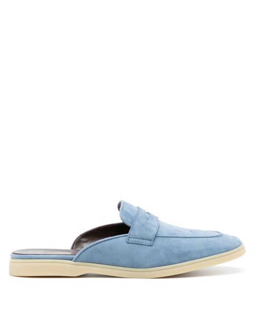 Bougeotte penny-slot suede mules