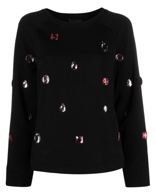 Emporio Armani gem-embellishment sweatshirt