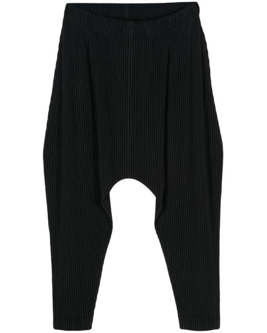 Homme Pliss Issey Miyake pleated drop-crotch trousers