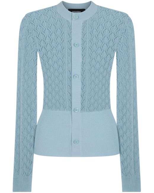 Dsquared2 pointelle-knit cardigan