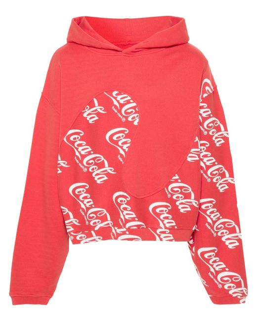 Erl Coca-Cola print hoodie