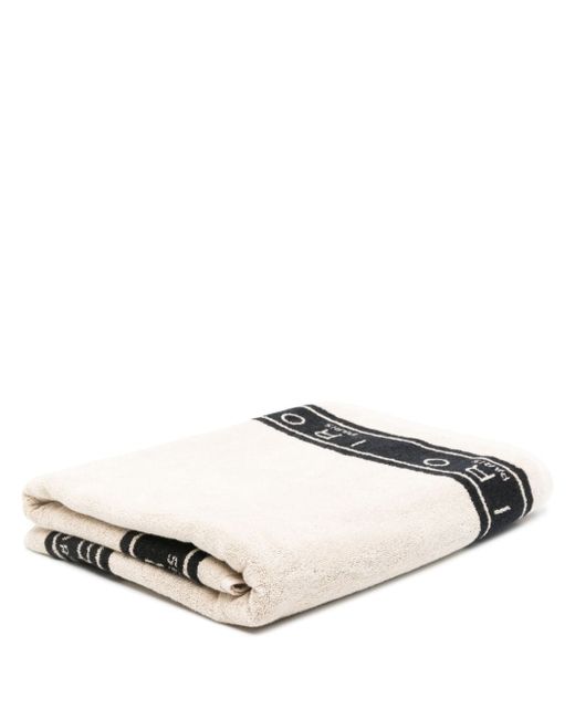 Iro logo-jacquard bath towel
