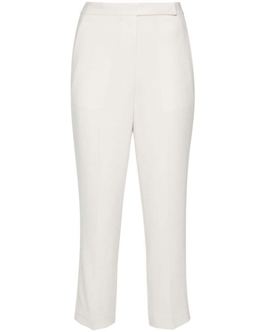 Theory slim-fit cropped crepe trousers
