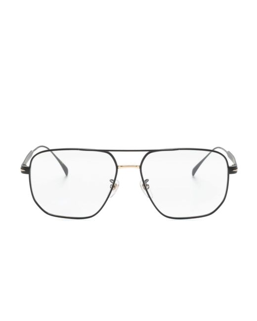 David Beckham Eyewear pilot-frame glasses