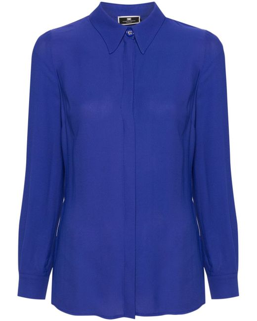 Elisabetta Franchi chain-link crepe blouse